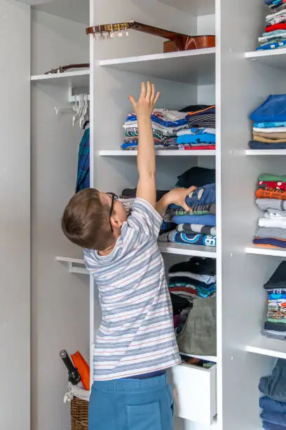 Custom closet systems for children’s safety with safe design
