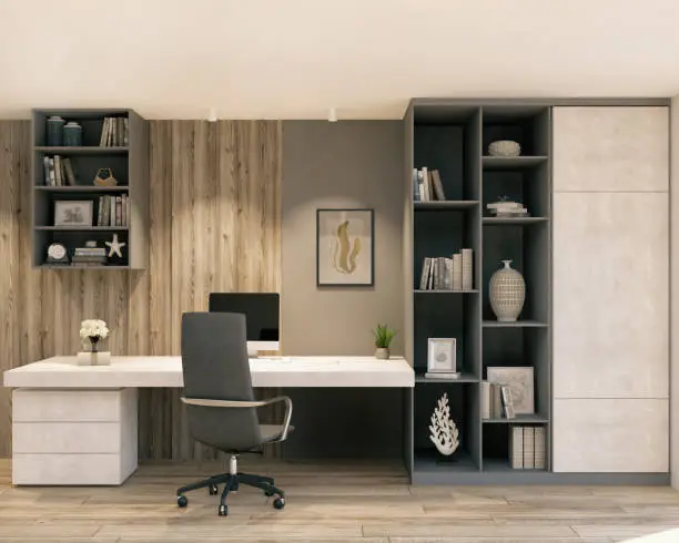 Custom closet systems for home-based businesses in office