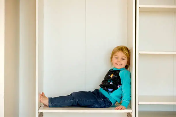 Child-safe custom closet systems by KBR closet builders near me in Fairfax showrooms.
