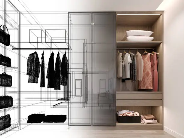 Built-in closet systems vs. freestanding wardrobe comparison
