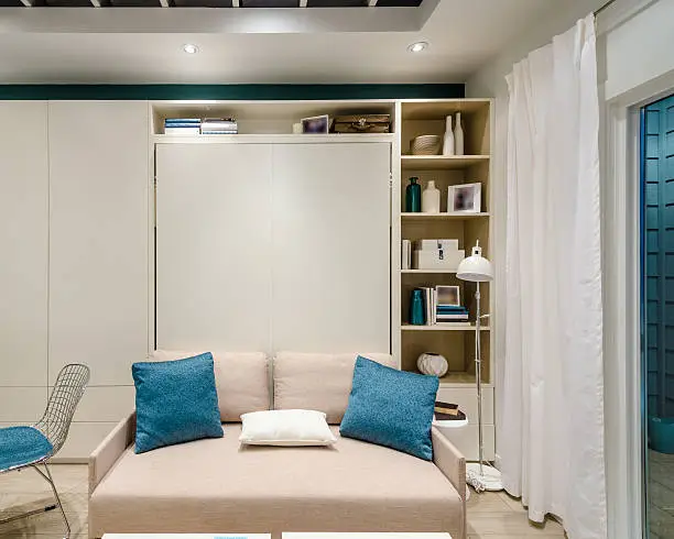 Murphy Beds for custom closet systems in multi-use room
